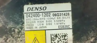 Second-hand car spare part air conditioning compressor for toyota corolla (e21) zwe219l-dhxnbw(6h) oem iam references 0424001202  