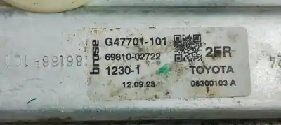 Second-hand car spare part passenger side right window regulator for toyota corolla (e21) zwe219l-dhxnbw(6h) oem iam references 6981002722  