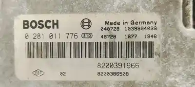 Second-hand car spare part ecu engine control for renault scenic ii emotion oem iam references 0281011776  