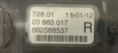 Second-hand car spare part right fog light for opel zafira tourer 2.0 cdti cat oem iam references 20863017  