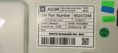 Second-hand car spare part multifunction display for opel astra j lim. 1.6 cdti dpf oem iam references 95247248  