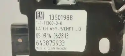 Second-hand car spare part trunk lock for opel astra j lim. 1.6 cdti dpf oem iam references 13501988  