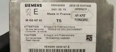 Автозапчастина б/у блок управління подушками безпеки для peugeot 307 (s1) xs посилання на oem iam 9645840780  