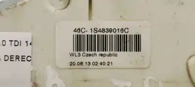 Автозапчасти б/у замок задней правой двери за skoda superb combi (3t5) 2.0 tdi 140 fap ссылки oem iam 1s4839016c  