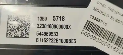 Second-hand car spare part electronic module for opel insignia berlina selective oem iam references 13595718  