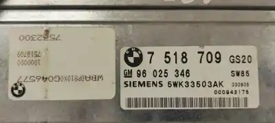Second-hand car spare part automatic gearbox control unit for bmw serie 5 touring (e39) 3.0 24v turbodiesel cat oem iam references 7518709  