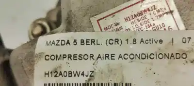 Автозапчастина б/у компресор кондиционера для mazda 5 berl. (cr) 1.8 active посилання на oem iam h12a0bw4jz  
