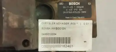Pezzo di ricambio per auto di seconda mano pompa diniezione per chrysler voyager (rg) daimler chrysler 7b ó 2.4l riferimenti oem iam 0445010034  