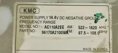 Piesă de schimb auto la mâna a doua sistem audio / cd radio casetofon pentru kia pro cee´d (ed) 1.4 cvvt referințe oem iam 96170a2100wk  