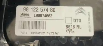 Peça sobressalente para automóvel em segunda mão farolim traseiro direito por citroen c3 1.2i 82 referências oem iam 9812257480  