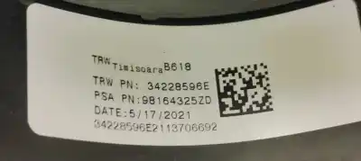 Second-hand car spare part steering wheel for citroen c3 1.2i 82 oem iam references 98164325zd  