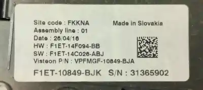 Peça sobressalente para automóvel em segunda mão quadrante por ford focus lim. 1.0 ecoboost cat referências oem iam f1et10849bjk  