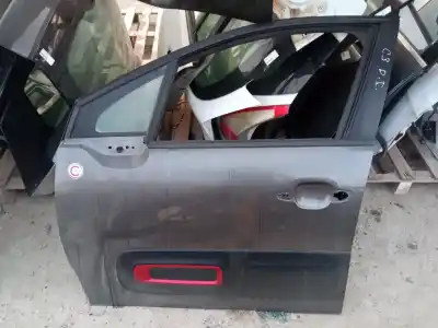 Second-hand car spare part left front door for citroen c3 1.2i 82 oem iam references   
