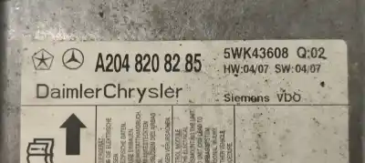 Автозапчастина б/у блок управління подушками безпеки для mercedes-benz clase c (w204) berlina 3.5 v6 cat посилання на oem iam a2048208285  