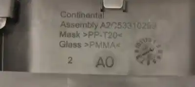 Second-hand car spare part dashboard for citroen c3 (09.2009->) oem iam references 98041179xt  