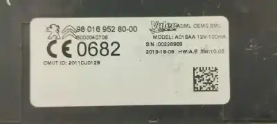 Peça sobressalente para automóvel em segunda mão módulo eletrônico por citroen c4 picasso ii 1.6 hdi / bluehdi 115 referências oem iam 9801695280  