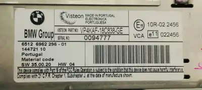 Pezzo di ricambio per auto di seconda mano impianto audio / radio cd per bmw serie 1 berlina (e81/e87) 2.0d 115 [116] fap riferimenti oem iam 65126962296  