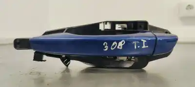 Second-hand car spare part exterior left rear door handle for peugeot 308 1.5 hdi oem iam references 9802977380