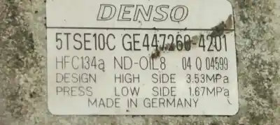 Pezzo di ricambio per auto di seconda mano compressore aria condizionata per toyota yaris (ncp1/nlp1/scp1) 1.0 start riferimenti oem iam ge4472604201  