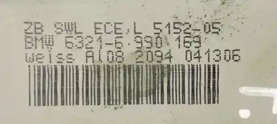 Second-hand car spare part left tailgate light for bmw x3 (e83) 3.0d 204 4x4 oem iam references 63216990169  