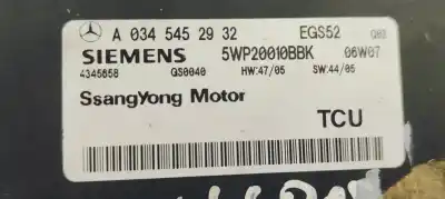 Peça sobressalente para automóvel em segunda mão unidade de controle automática da caixa de câmbio por ssangyong kyron 2.0 referências oem iam a0345452932  