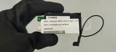 Автозапчастина б/у антенний підсилювач для opel insignia a sedán (g09) 2.0 cdti (69) посилання на oem iam 22840048  