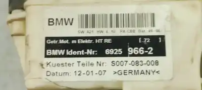 Peça sobressalente para automóvel em segunda mão elevador de vidros traseiro direito por bmw x3 (e83) 2.0 16v diesel cat referências oem iam 69259662  