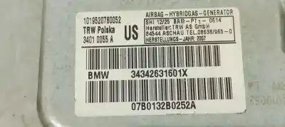 Pezzo di ricambio per auto di seconda mano airbag laterale anteriore destro per bmw x3 (e83) 2.0 16v diesel cat riferimenti oem iam 34342631601x  
