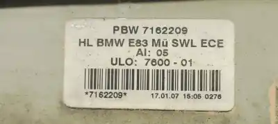 Second-hand car spare part left tailgate light for bmw x3 (e83) 2.0 16v diesel cat oem iam references 7162209  