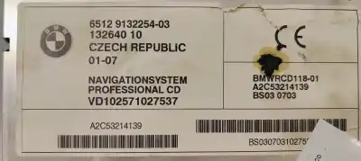 Peça sobressalente para automóvel em segunda mão sistema de áudio / rádio cd por bmw x3 (e83) 2.0 16v diesel cat referências oem iam 65129132254  