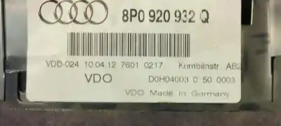 Peça sobressalente para automóvel em segunda mão quadrante por audi a3 (8p) 1.2 16v tfsi referências oem iam 8p0920932q  