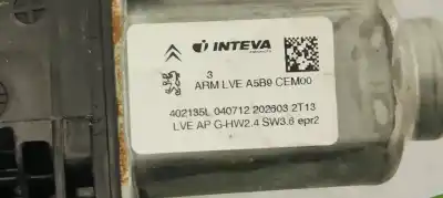Second-hand car spare part driver left window regulator for citroen c3 picasso 1.6 hdi fap oem iam references 9802601480  