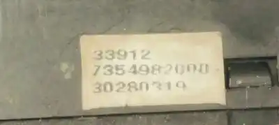 Second-hand car spare part hazard warning lights for fiat doblo ii cargo (263) 1.3 16v jtd cat oem iam references 7354982000  