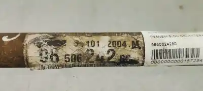 Peça sobressalente para automóvel em segunda mão transmissão dianteira esquerda por citroen c3 1.4 hdi exclusive referências oem iam 9650624280  