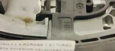 Автозапчастина б/у зовнішня ручка передня прав для citroen c3 aircross ii (2r_, 2c_) 1.2 puretech 110 (2rhnzb 2rhnzw 2rhnpx 2rhnpj) посилання на oem iam 9686433680  