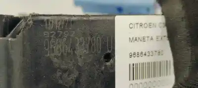 Автозапчастина б/у ліва передня зовнішня ручка для citroen c3 aircross ii (2r_, 2c_) 1.2 puretech 110 (2rhnzb 2rhnzw 2rhnpx 2rhnpj) посилання на oem iam 9686433780  