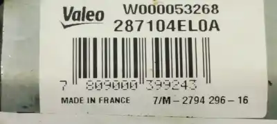 Автозапчастина б/у двигатель заднього склоочисника для nissan qashqai (j11) 1.6 dci 130 4x4 fap посилання на oem iam 287104el0a  