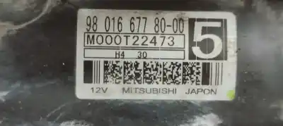 Peça sobressalente para automóvel em segunda mão motor de arranque por citroen c4 picasso i monospace (ud_) 1.6 vti 120 referências oem iam 9801667780  