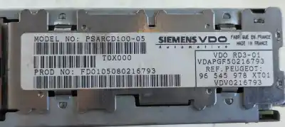 Автозапчасти б/у аудиосистема / радио cd за peugeot 307 cc (s1) 2.0 ссылки oem iam 96545978xt01  