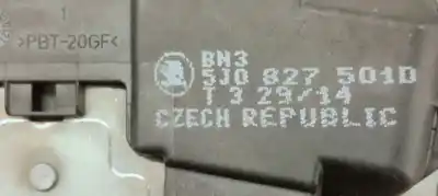 Автозапчастина б/у замок багажника / ворот для skoda fabia combi (5j5) 1.6 tdi 90 fap посилання на oem iam 5j0827501d  
