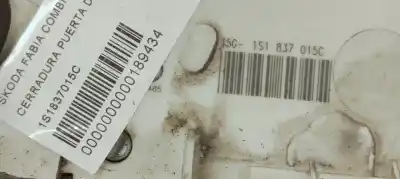 Second-hand car spare part left front door lock for skoda fabia combi (5j5) 1.6 tdi 90 fap oem iam references 1s1837015c  