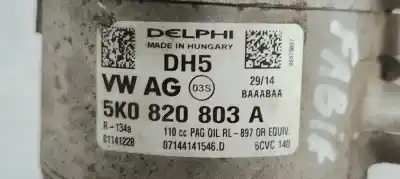 Автозапчасти б/у компрессор кондиционера воздуха за skoda fabia combi (5j5) 1.6 tdi 90 fap ссылки oem iam 5k0820803a  