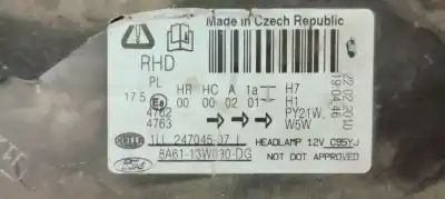 Second-hand car spare part left headlight for ford fiesta (cb1) * oem iam references 8a6113w030dg  