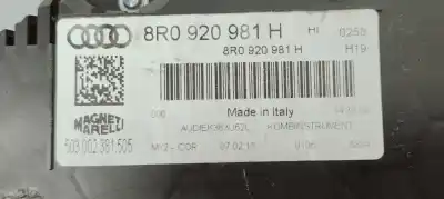 Peça sobressalente para automóvel em segunda mão quadrante por audi q5 (8r) q5 2.0 tdi referências oem iam 8r0920981h  