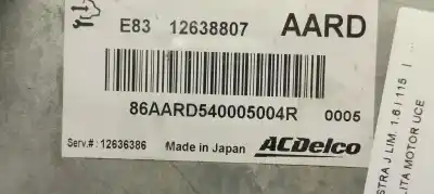 Second-hand car spare part ecu engine control for opel astra j lim. 1.6 16v cat oem iam references 12638807  