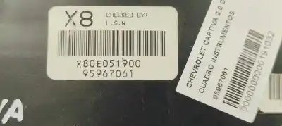 Peça sobressalente para automóvel em segunda mão quadrante por chevrolet captiva 2.0 diesel cat referências oem iam 95967061  