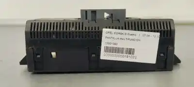 Second-hand car spare part multifunction display for opel corsa d cosmo oem iam references 13301080  
