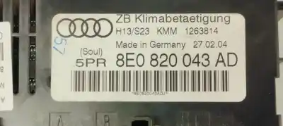 Second-hand car spare part climate control for audi a4 avant (8e) 2.0 tdi oem iam references 8e0820043ad  