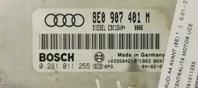 Second-hand car spare part ecu engine control for audi a4 avant (8e) a4 avant 8e oem iam references 0281011255  