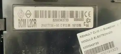 Second-hand car spare part electronic module for renault clio iii exception oem iam references 8200343733  